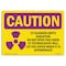 Signmission OSHA RADIATION, CT Scanner Emits Radiation Do, 14in X 10in Rigid Plastic, 14" W, 10" H, Landscape OS-CR-P-1014-L-10136 - alternate 1